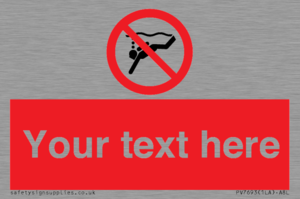 Custom prohibition No sub aqua diving